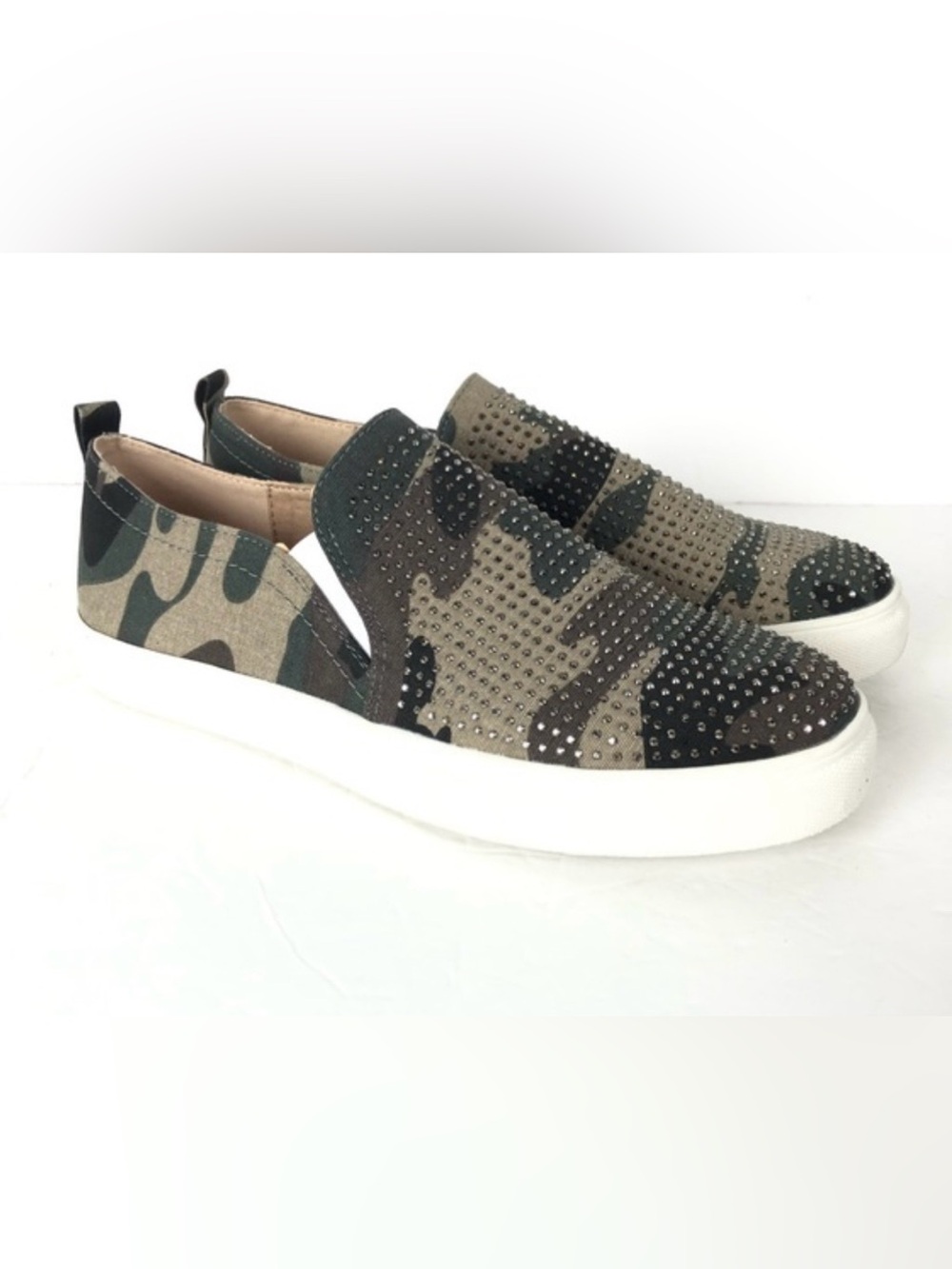Nicole Miller camouflage slip-on sneakers
